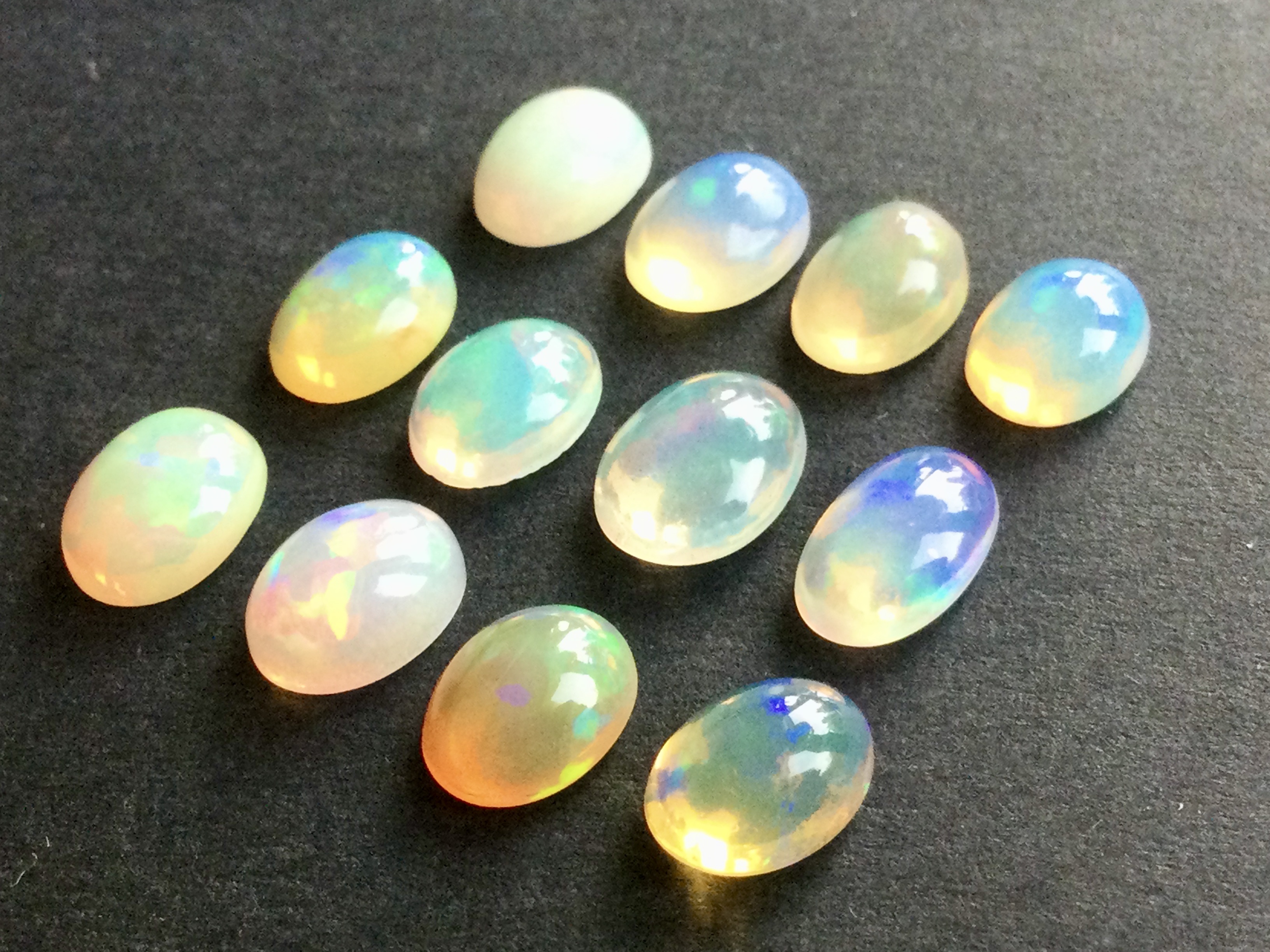 Konvolut von 12 Ethiopischen Welo -Crystal Opalen - 9.07 ct B 312