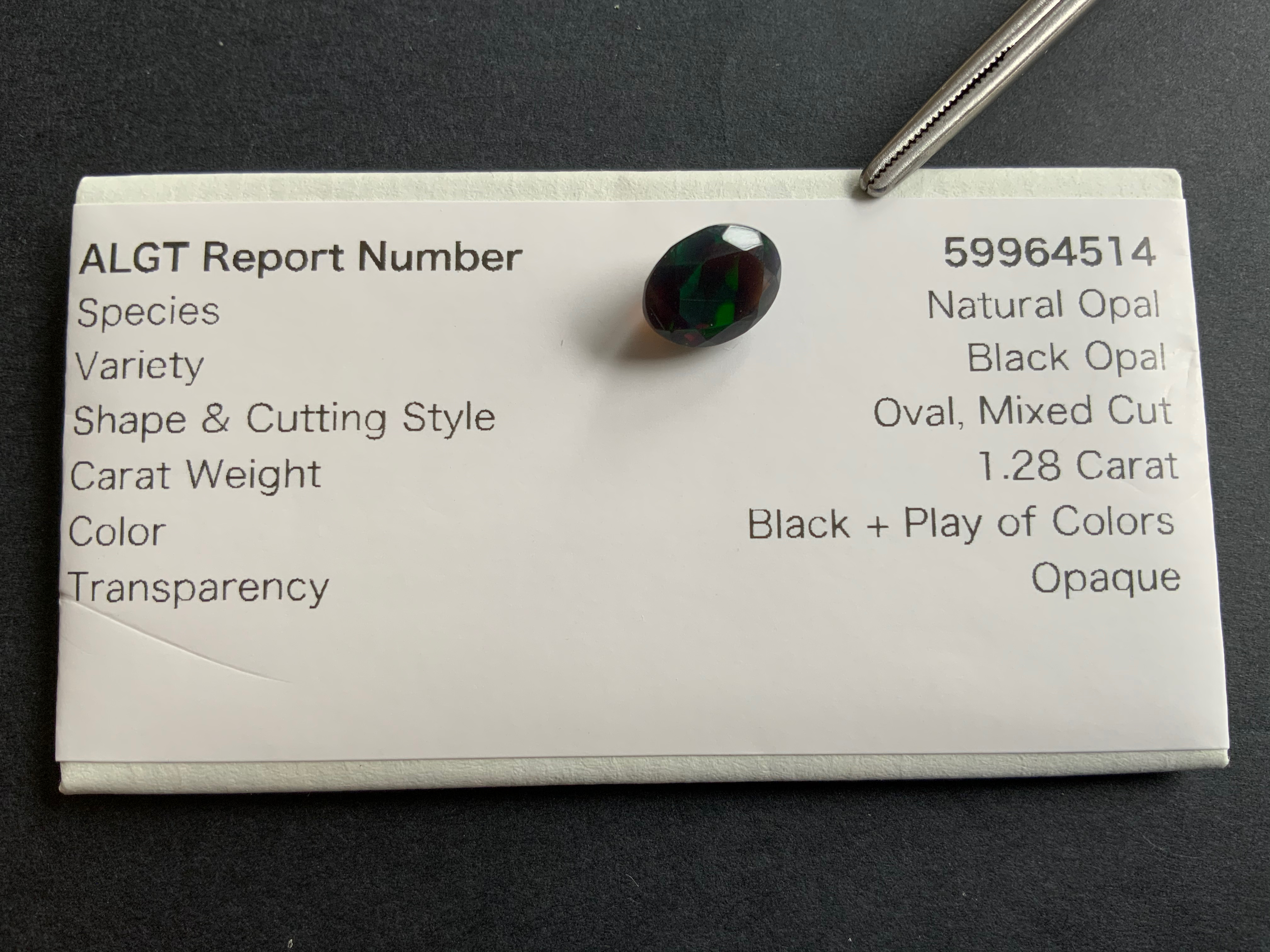 Natural Black Opal-Welo (Ethiopien) B 112