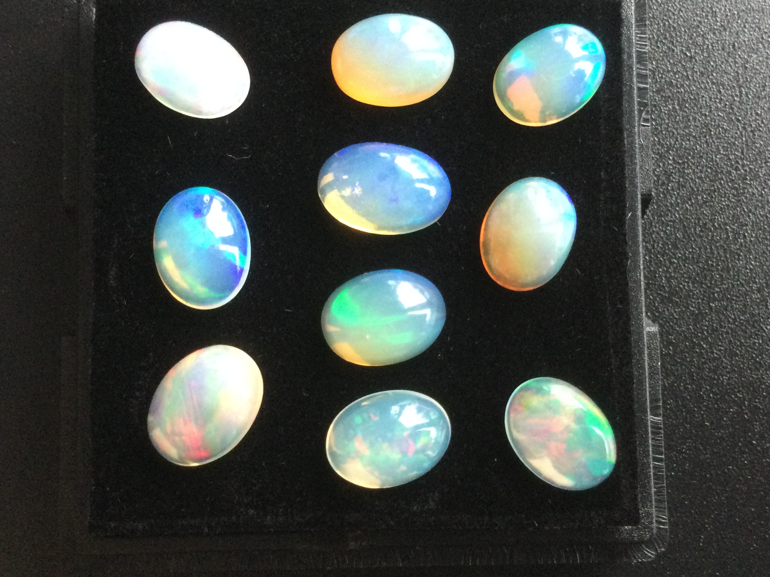 Konvolut von 10 Ethiopischen Welo -Crystal Opalen - 7.30 ct .B308