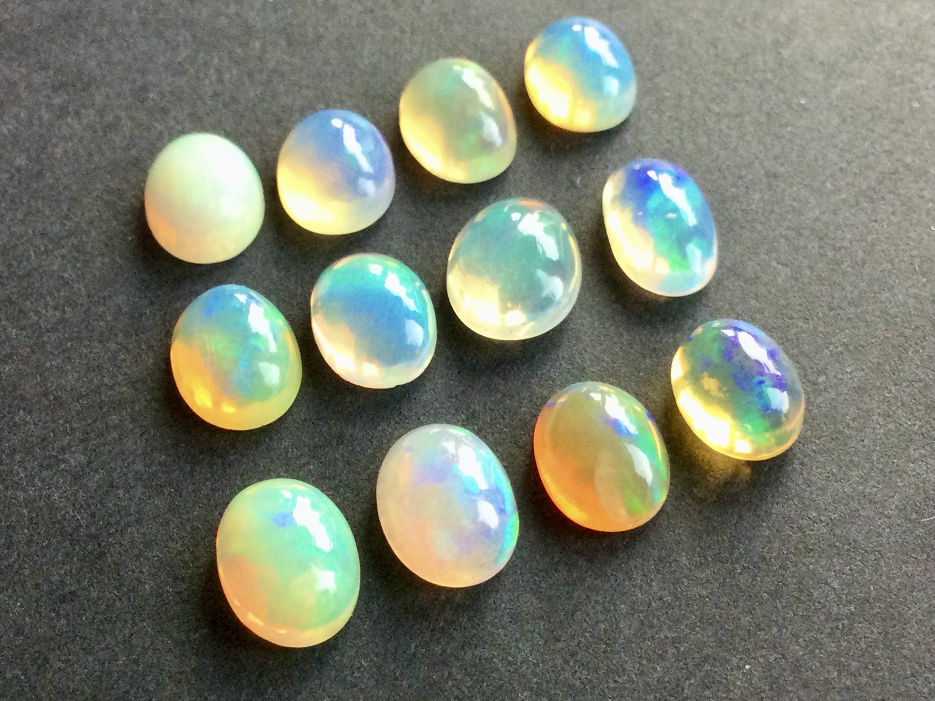 Konvolut von 12 Ethiopischen Welo -Crystal Opalen - 9.07 ct B 312